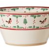 Nicholas Mosse Large Angled Bowl Winter Robin Hot