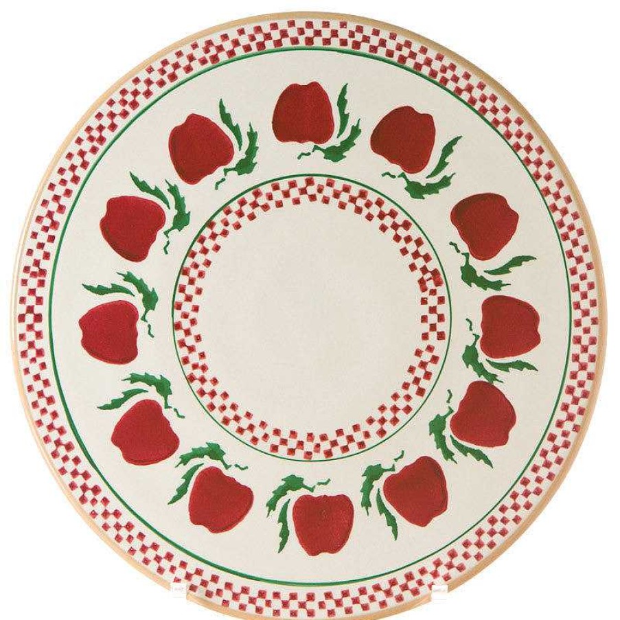 Nicholas Mosse 9" Footed Cake Plate Apple Clearance