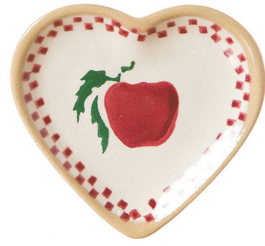 Nicholas Mosse Tiny Heart Plate Apple Wholesale