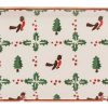 Nicholas Mosse Medium Rectangle Plate Winter Robin Clearance