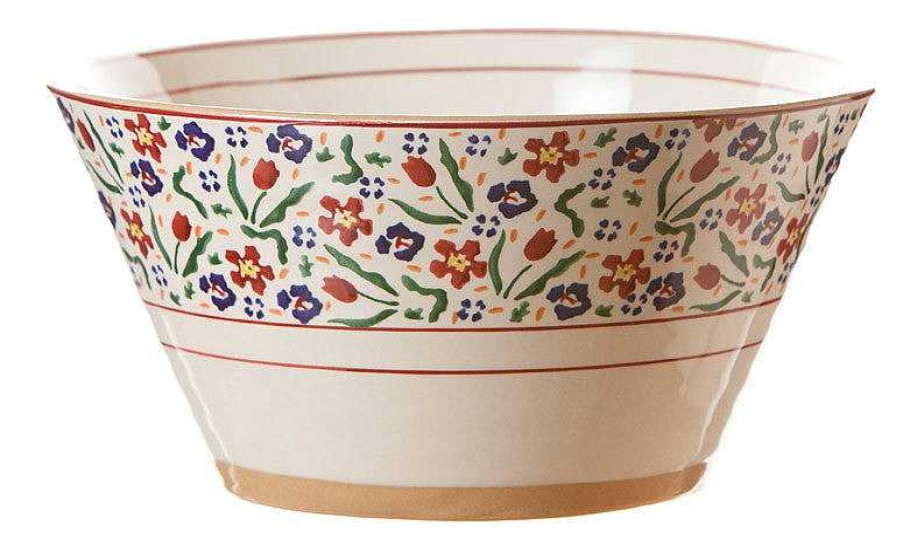 Nicholas Mosse Large Angled Bowl Wild Flower Meadow New