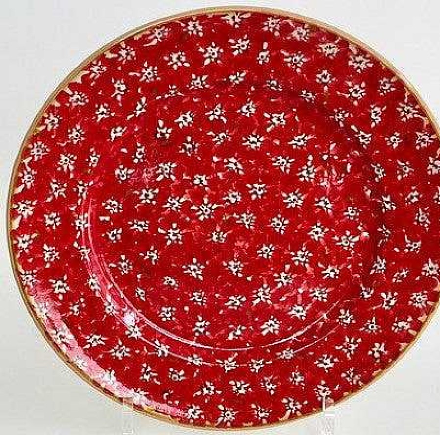 Nicholas Mosse Serving Plate Red Lawn Hot