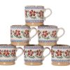 Nicholas Mosse 6 Small Mugs Old Rose Clearance