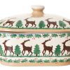 Nicholas Mosse Covered Butterdish Reindeer Clearance