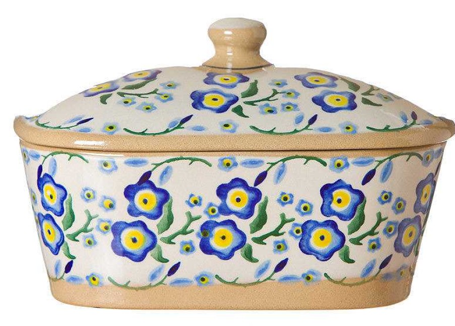 Nicholas Mosse Covered Butterdish Forget Me Not Hot