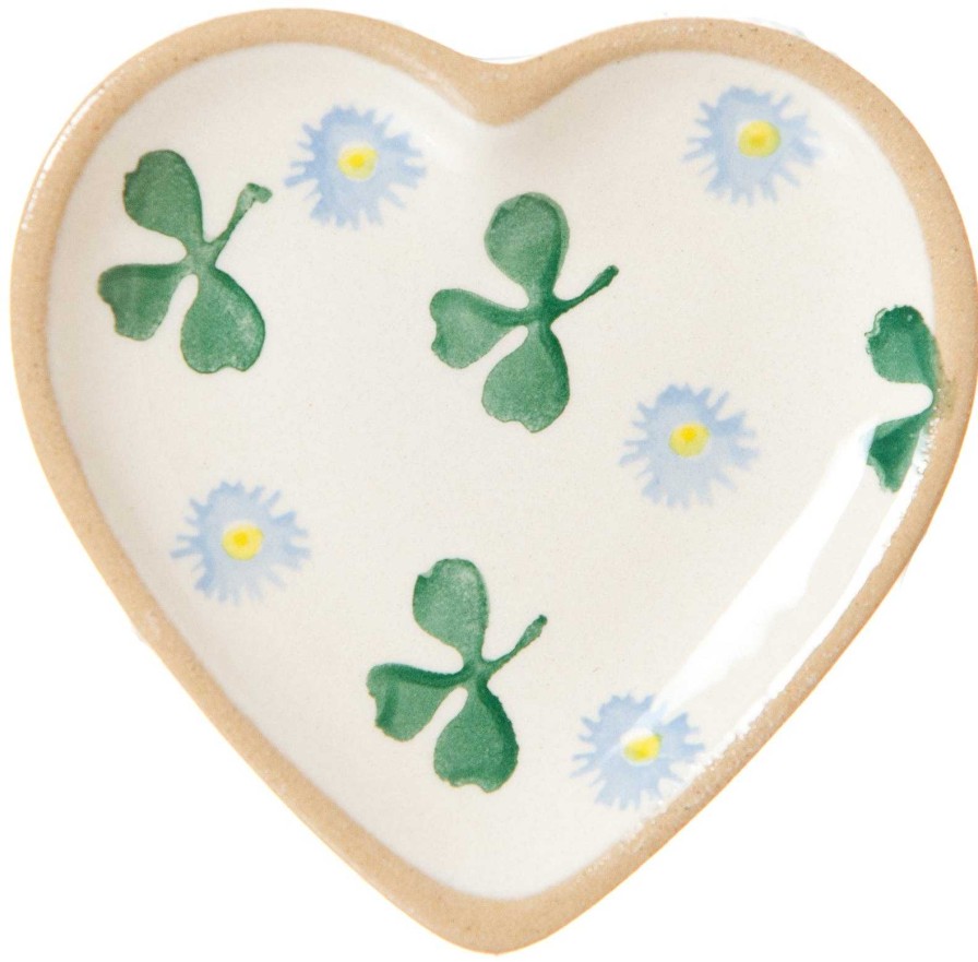 Nicholas Mosse Tiny Heart Plate Clover Best