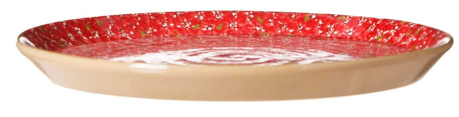 Nicholas Mosse Presentation Platter Lawn Red New