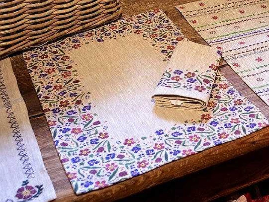 Nicholas Mosse Placemat Wild Flower Meadow Linen Hot