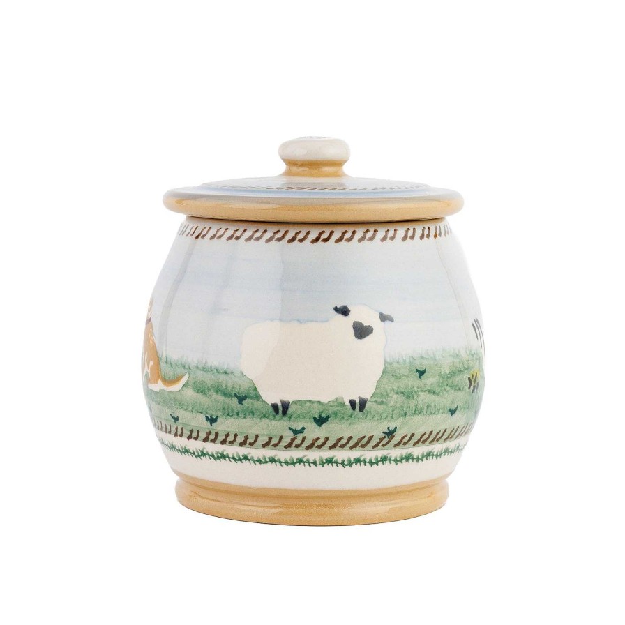 Nicholas Mosse Small Round Lidded Jar Assorted Landscape Best