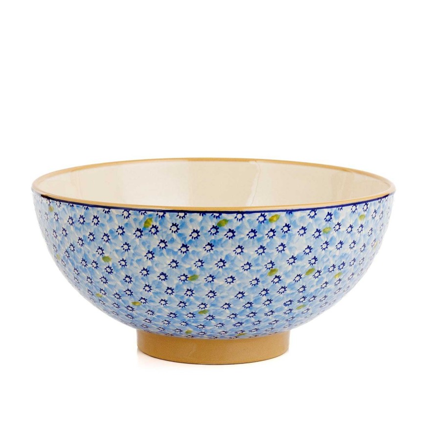 Nicholas Mosse Salad Bowl Light Blue Lawn Best