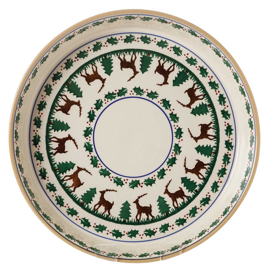 Nicholas Mosse Large Quiche Dish Reindeer Online