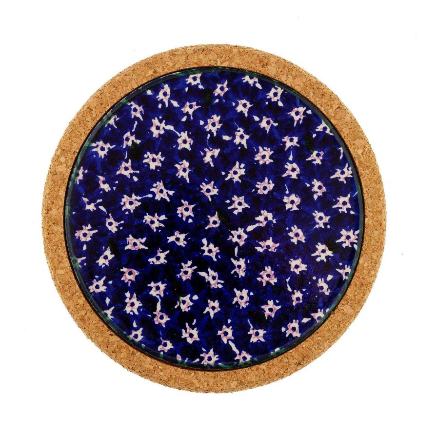 Nicholas Mosse Trivet Round Dark Blue Lawn Clearance