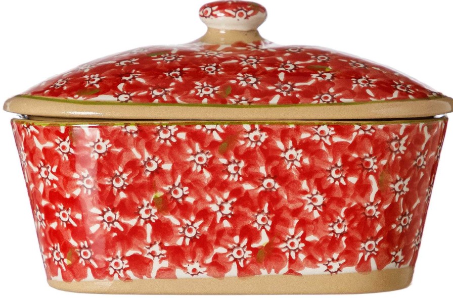 Nicholas Mosse Covered Butterdish Lawn Red Online