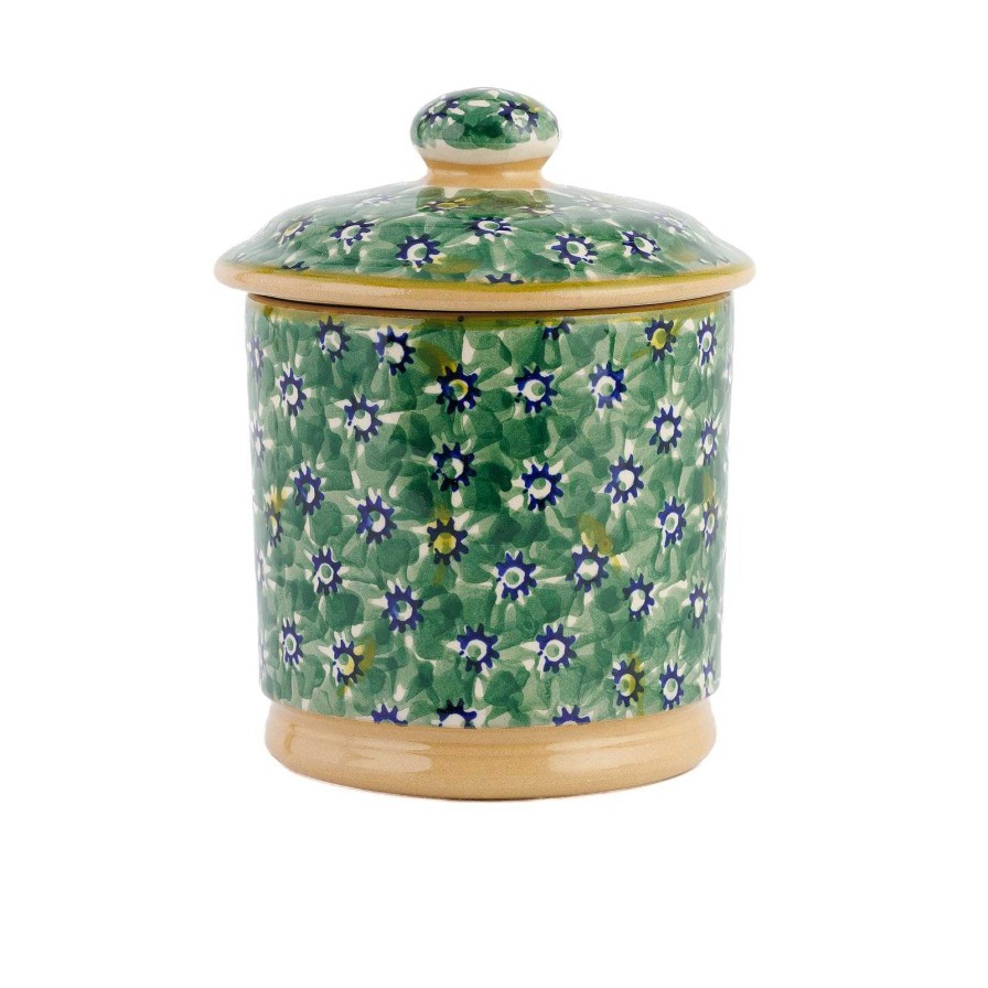 Nicholas Mosse Lidded Sugar Bowl Lawn Green Hot