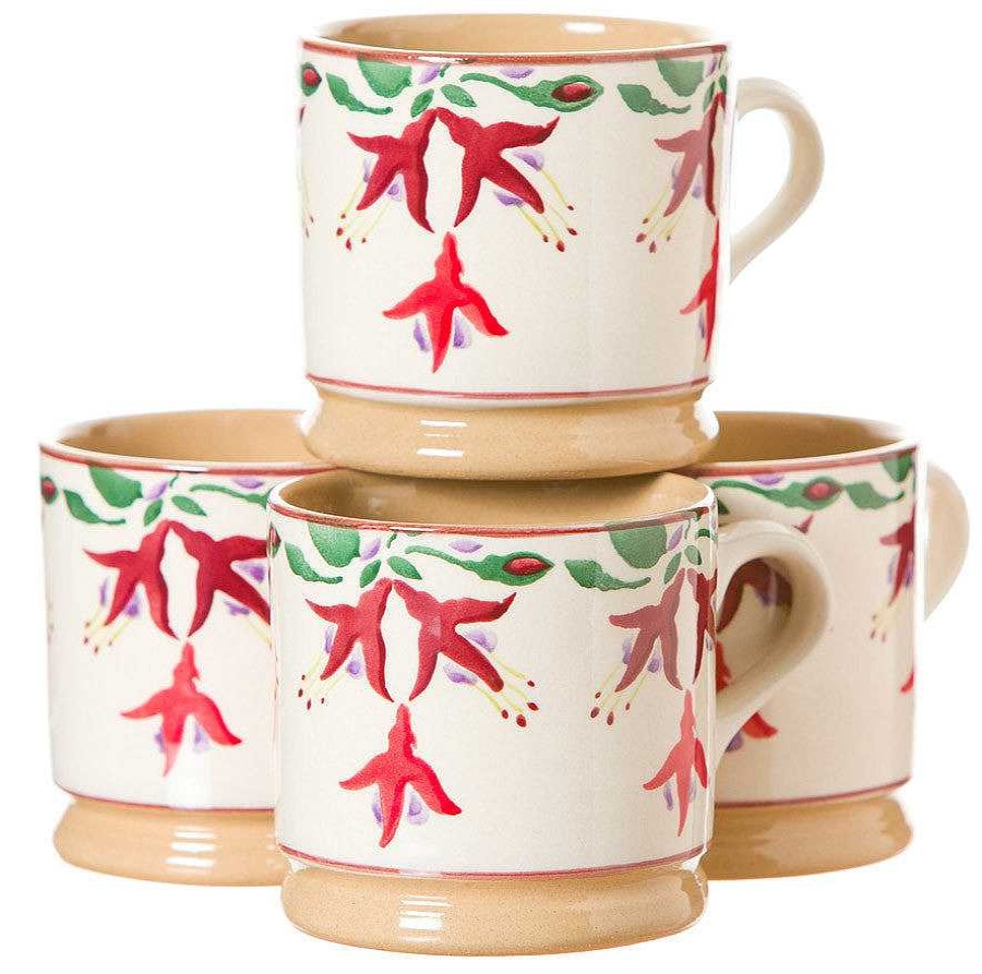 Nicholas Mosse 4 Small Mugs Fuchsia Hot