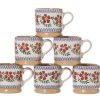 Nicholas Mosse 6 Small Mugs Old Rose Clearance