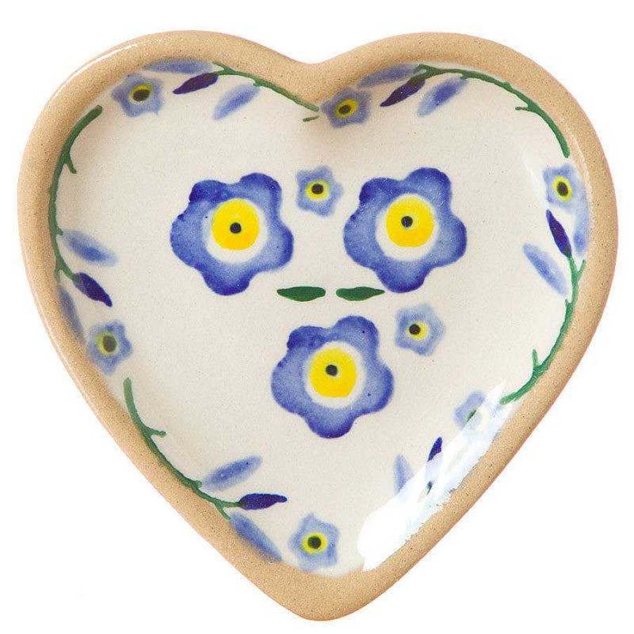 Nicholas Mosse Tiny Heart Plate Forget Me Not Online