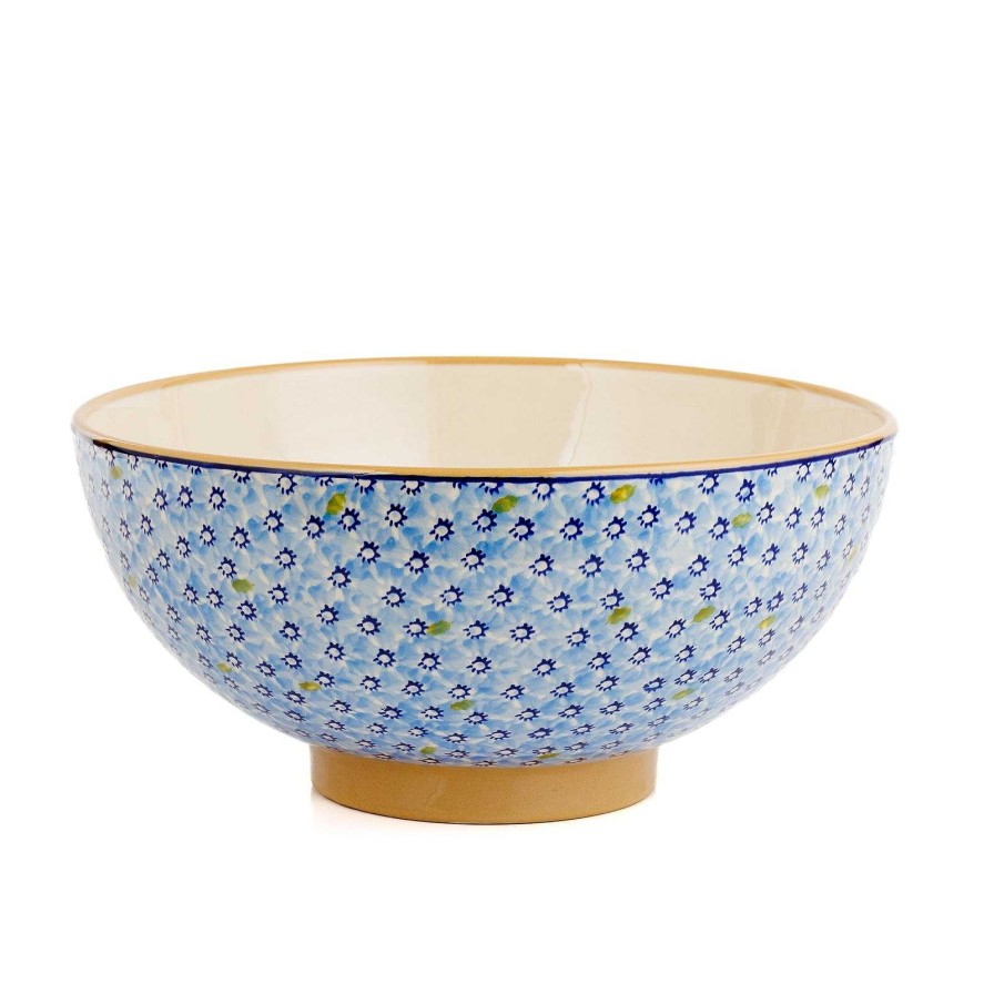 Nicholas Mosse Salad Bowl Light Blue Lawn Clearance