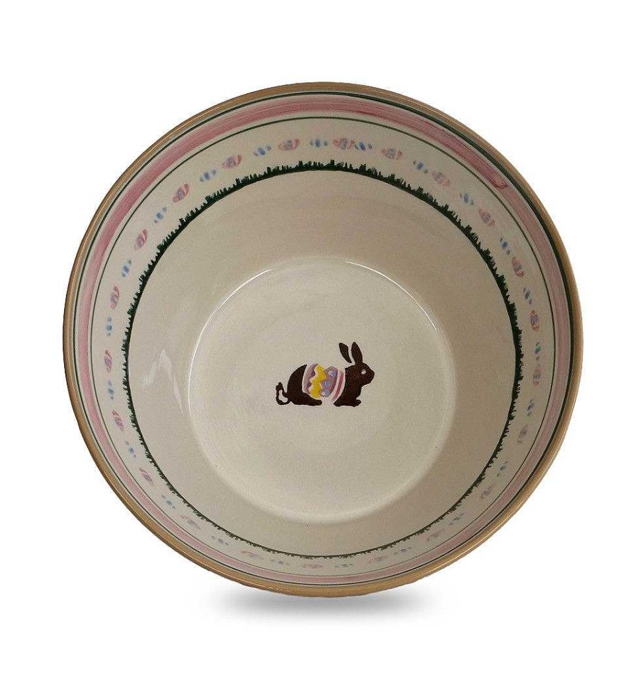 Nicholas Mosse Large Angled Bowl Easter Bunny 2022 Hot