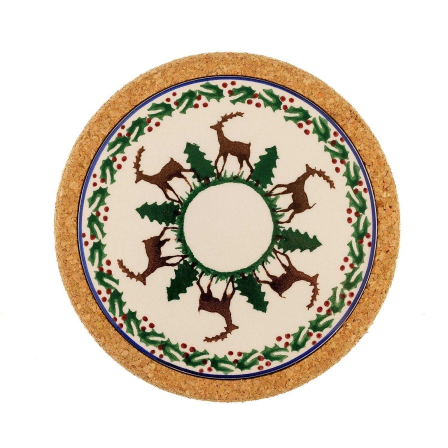 Nicholas Mosse Trivet Round Reindeer Online