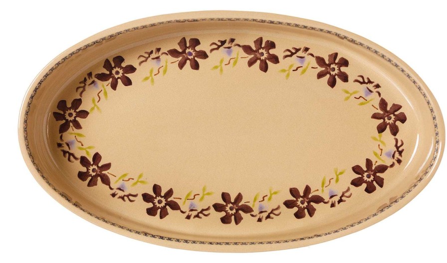 Nicholas Mosse Medium Oval Oven Dish Clematis Hot