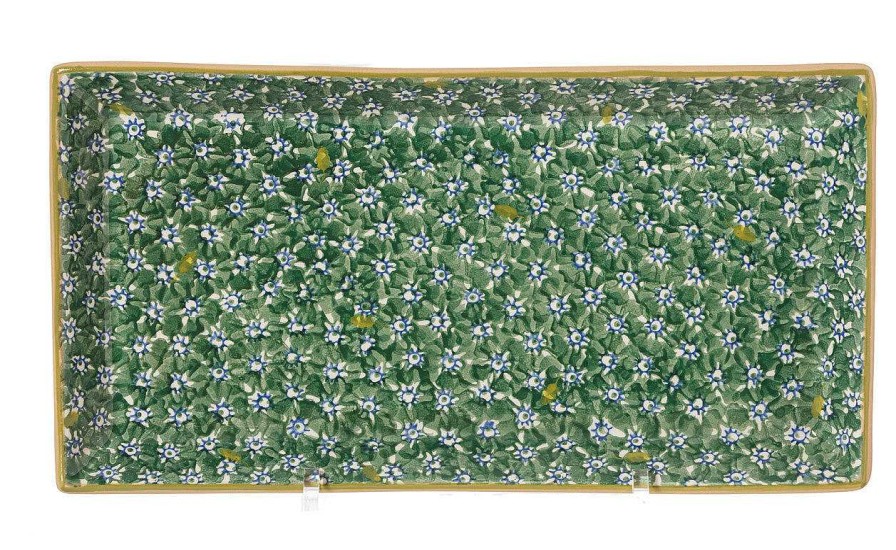 Nicholas Mosse Large Rectangle Plate Lawn Green Wholesale