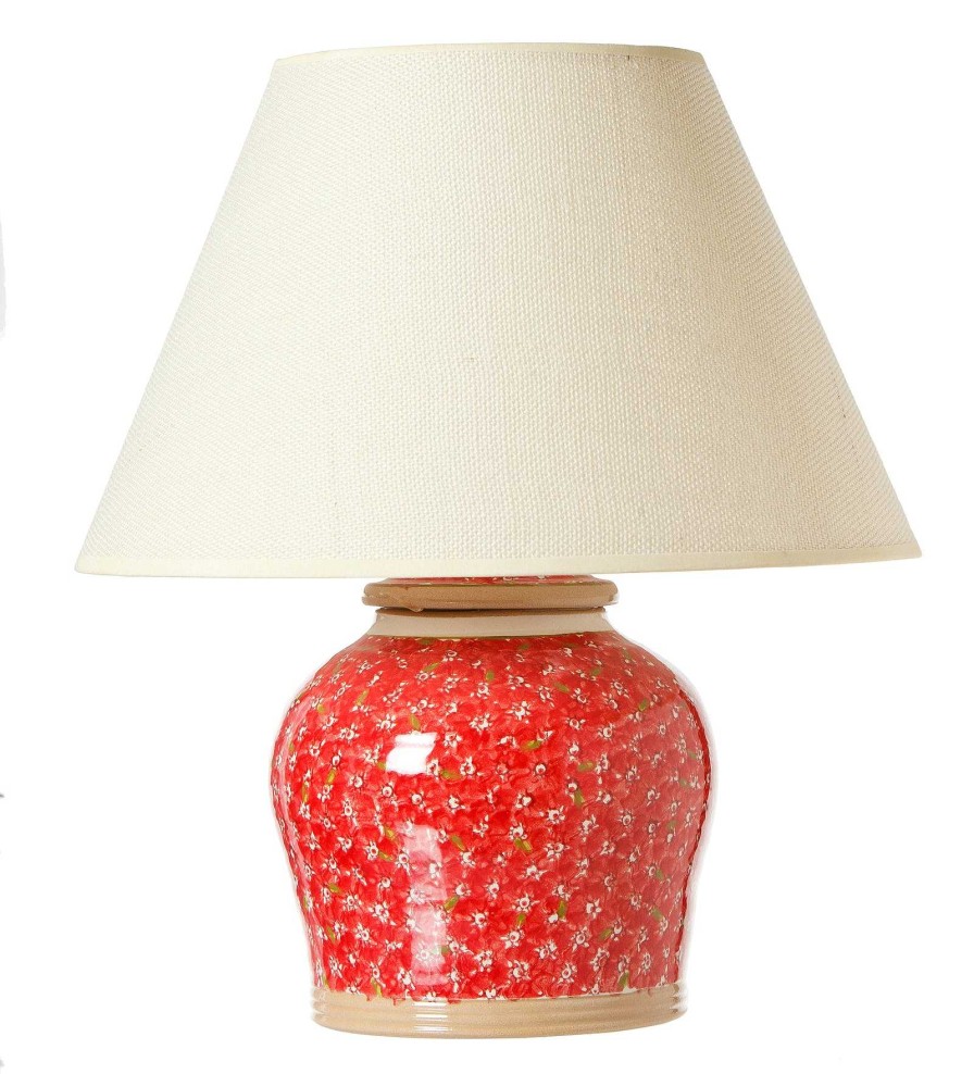 Nicholas Mosse Lawn Red 7" Lamp Base Clearance