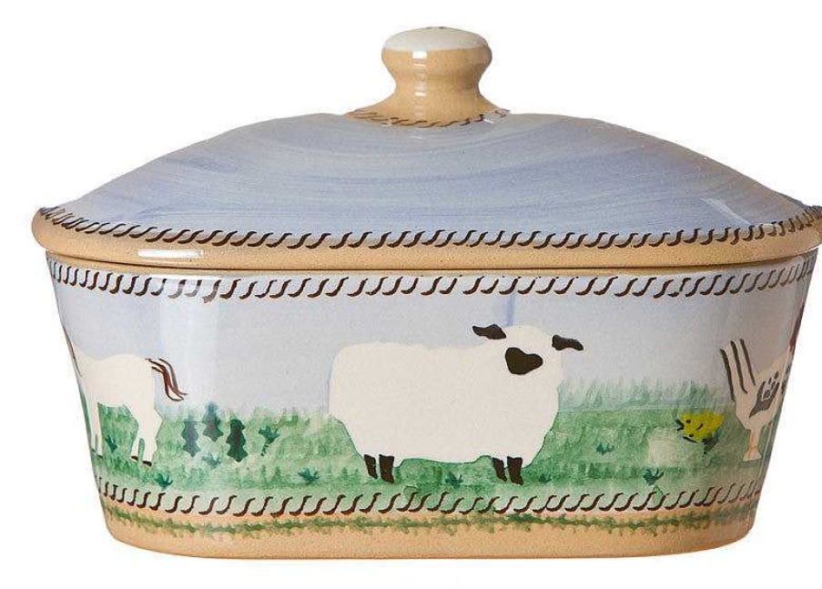 Nicholas Mosse Covered Butterdish Assorted Animals Online