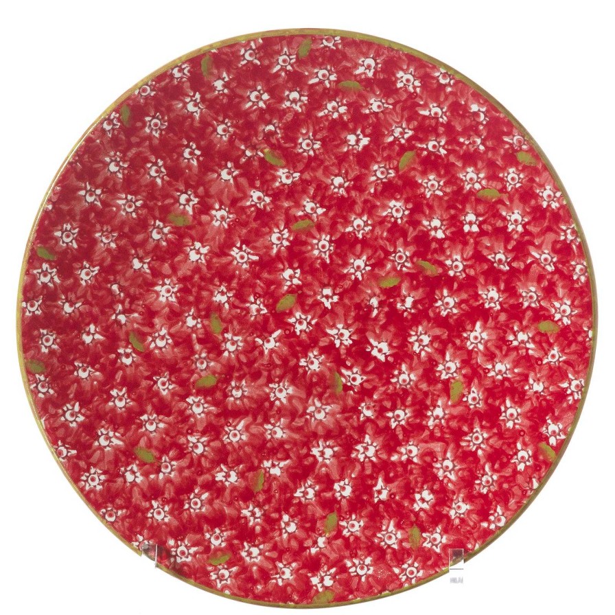 Nicholas Mosse 2 Everyday Plates In Lawn Red New