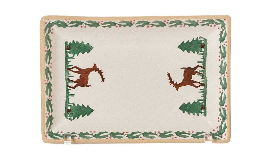 Nicholas Mosse Small Rectangle Plate Reindeer Online