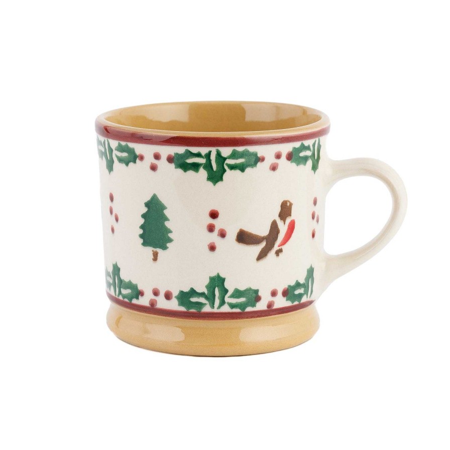 Nicholas Mosse Large Mug Winter Robin Hot