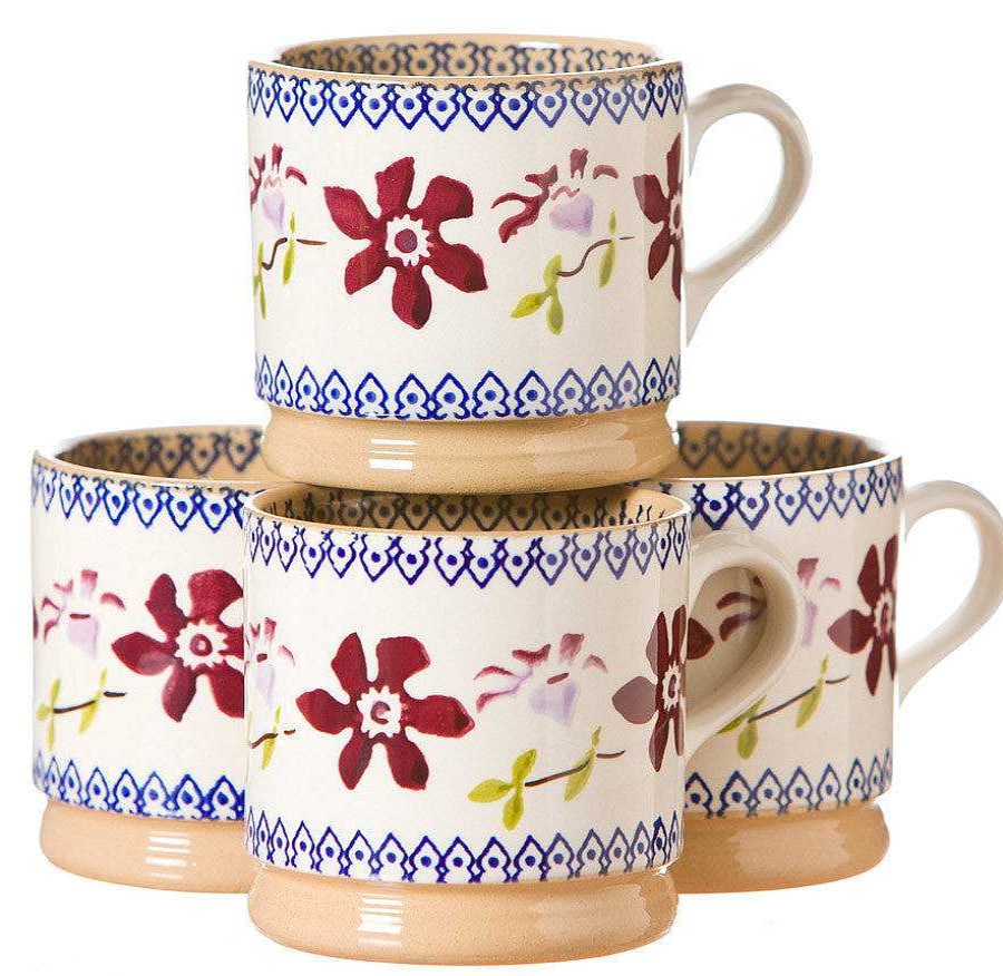 Nicholas Mosse 4 Small Mugs Clematis New