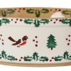 Nicholas Mosse Small Oval Pie Dish Winter Robin Online