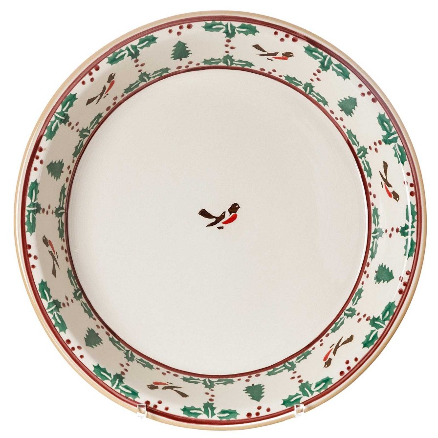 Nicholas Mosse Classic Pie Dish Winter Robin Online