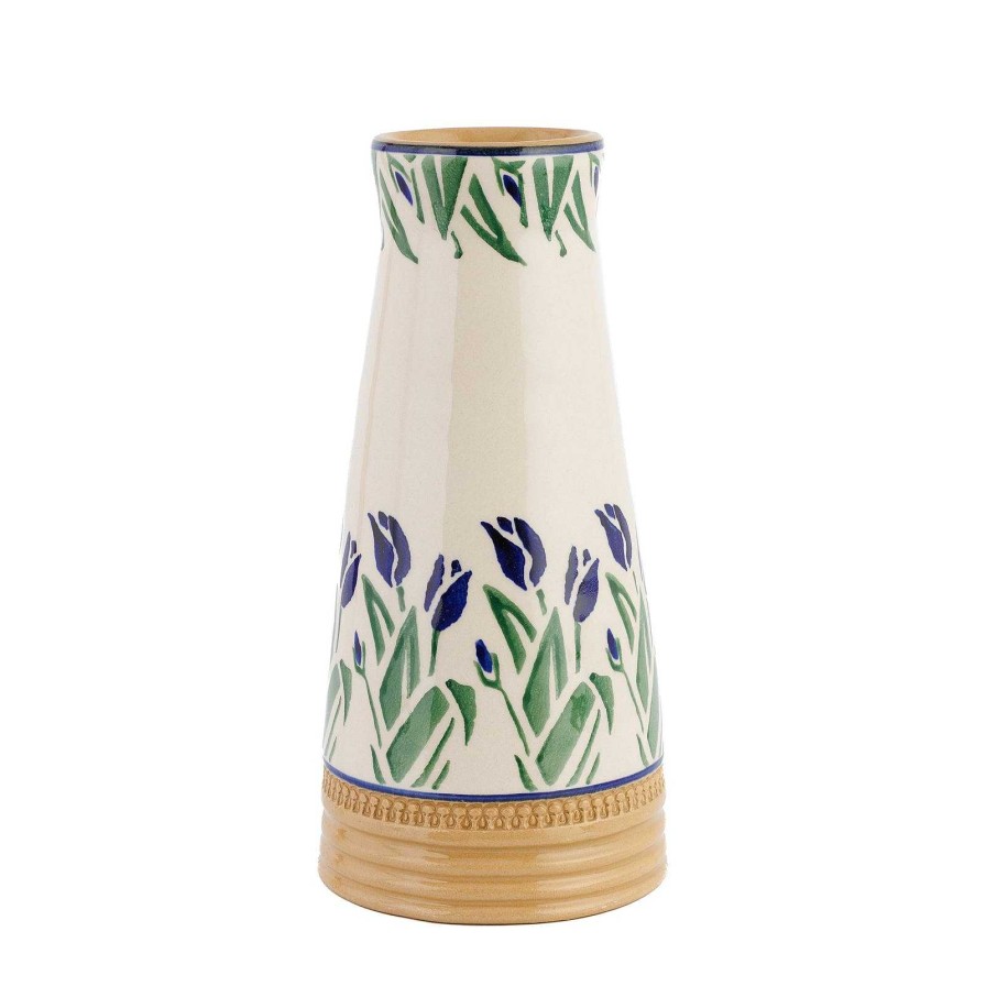 Nicholas Mosse Small Tapered Vase Blue Blooms Clearance