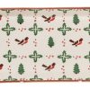 Nicholas Mosse Large Rectangle Plate Winter Robin Clearance