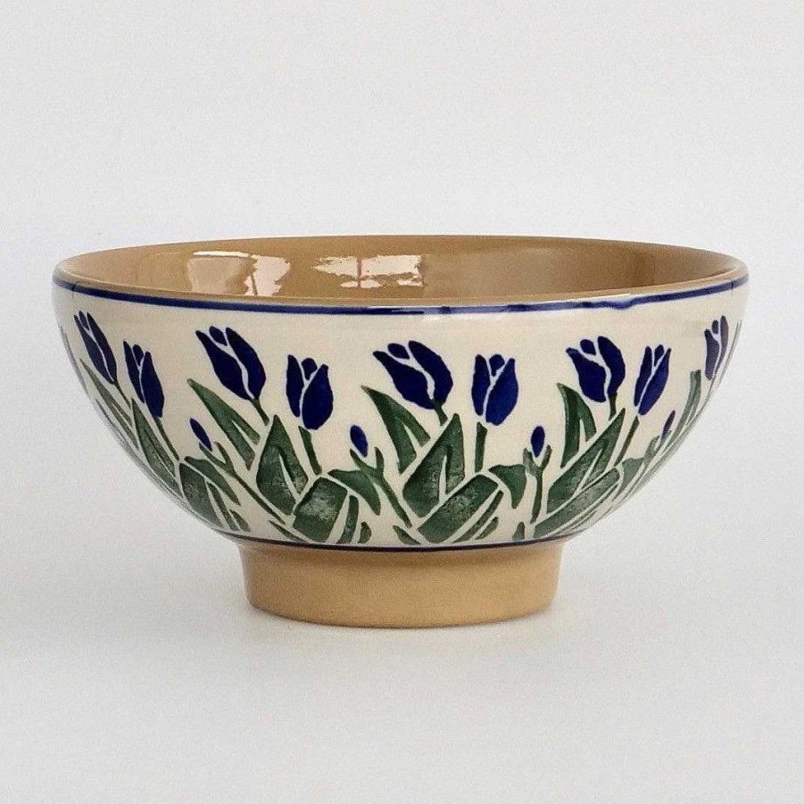 Nicholas Mosse Medium Bowl Blue Blooms Hot