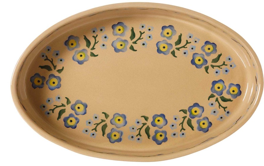 Nicholas Mosse Medium Oval Oven Dish Forget Me Not Wholesale