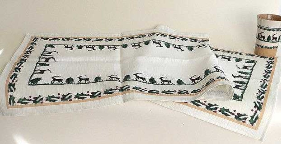 Nicholas Mosse Runner Reindeer Linen Best