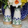 Nicholas Mosse Small Tapered Vase Blue Blooms Hot