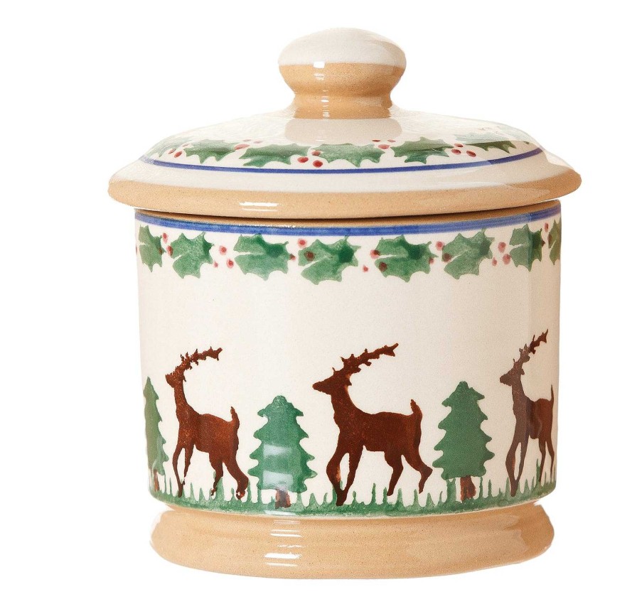 Nicholas Mosse Lidded Sugar Bowl Reindeer Best