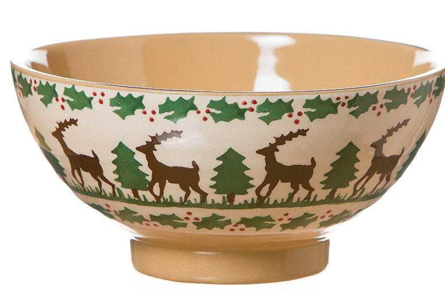 Nicholas Mosse Medium Bowl Reindeer Wholesale