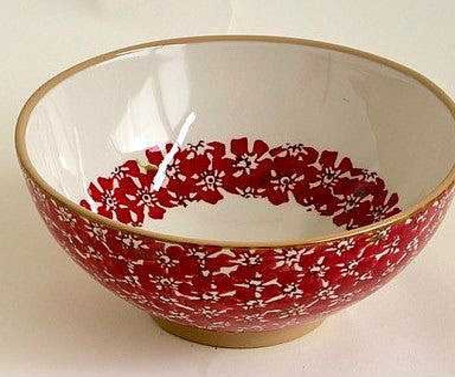 Nicholas Mosse Vegetable Bowl Red Lawn Hot