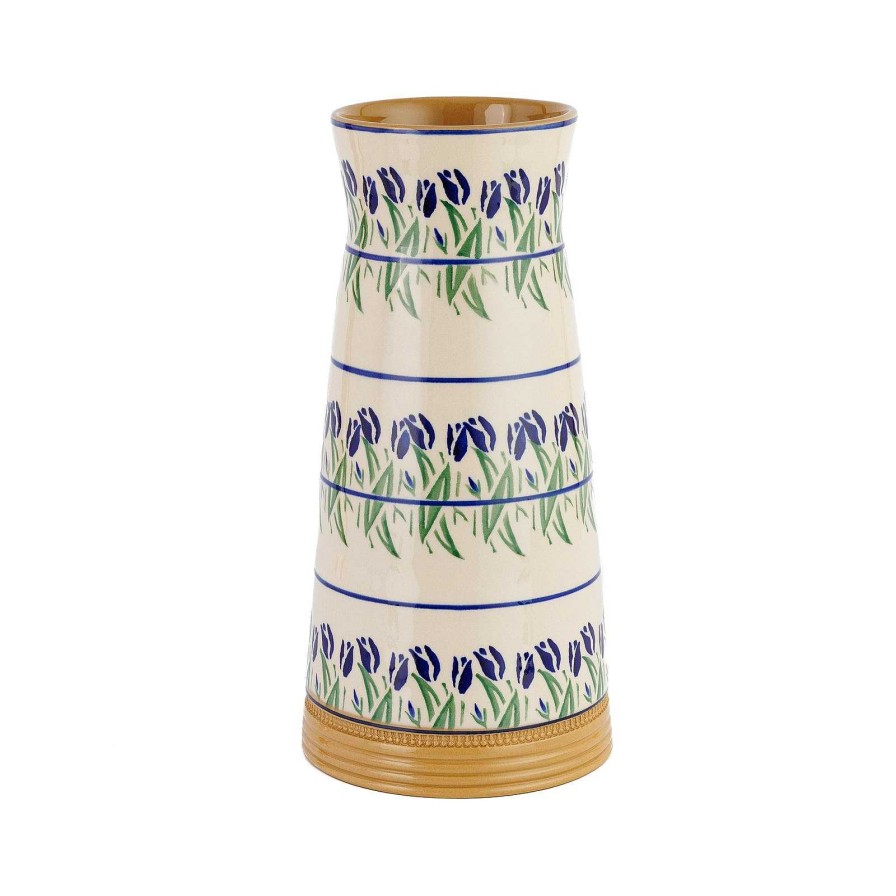 Nicholas Mosse Large Tapered Vase Blue Blooms Best