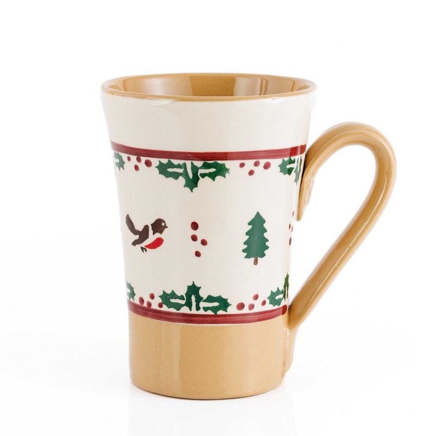 Nicholas Mosse Tall Mug Winter Robin Hot