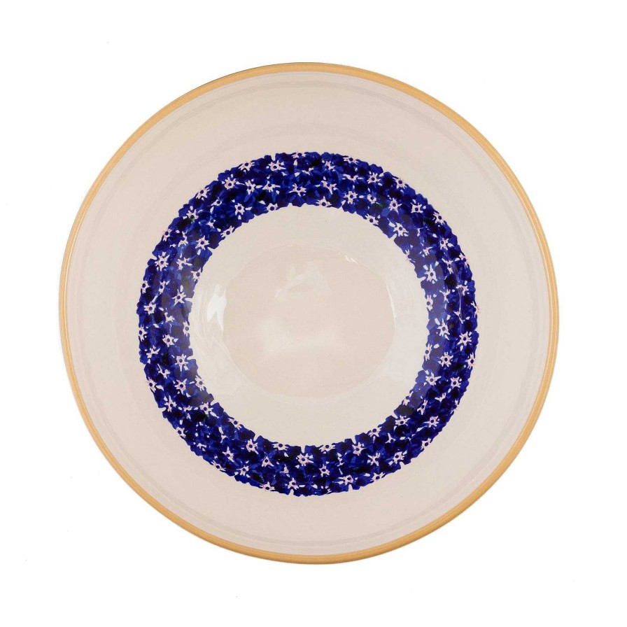 Nicholas Mosse Salad Bowl Dark Blue Lawn Wholesale