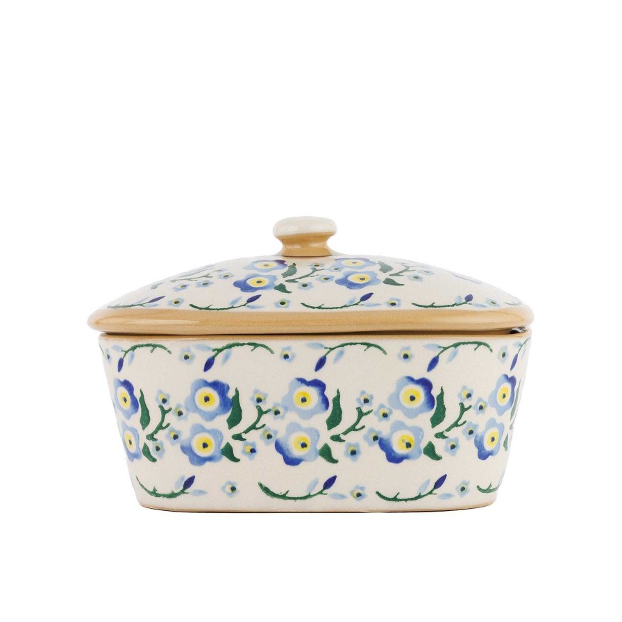 Nicholas Mosse Covered Butterdish Forget Me Not Wholesale