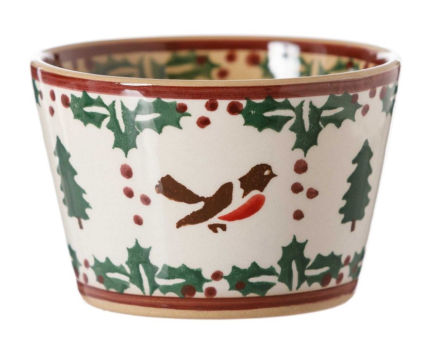 Nicholas Mosse Custard Cup Winter Robin Best