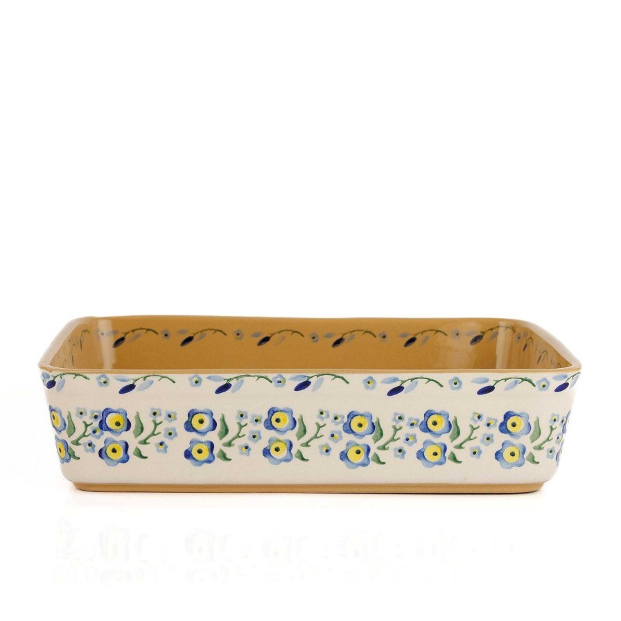 Nicholas Mosse Large Rectangular Oven Dish Forget Me Not Online