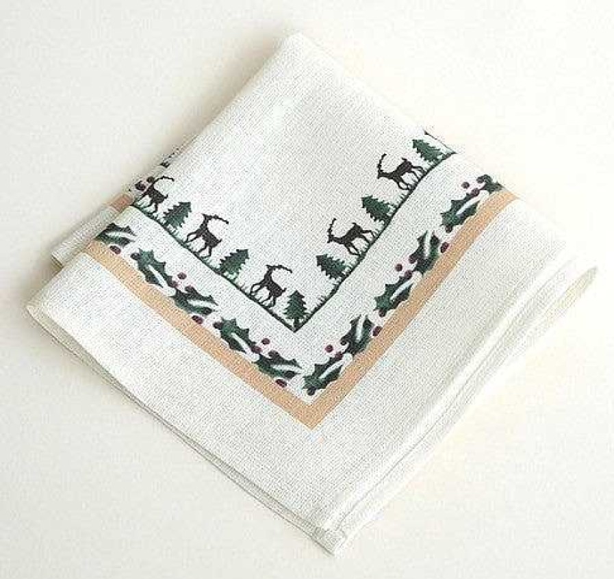 Nicholas Mosse Napkin Reindeer Linen Clearance